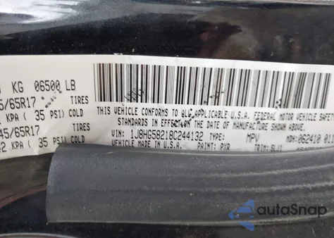 2008 Jeep Commander Limited z USA, uszkodzony, nr VIN 1J8HG58218C244132